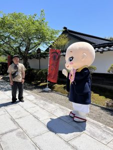 境内で写真撮影